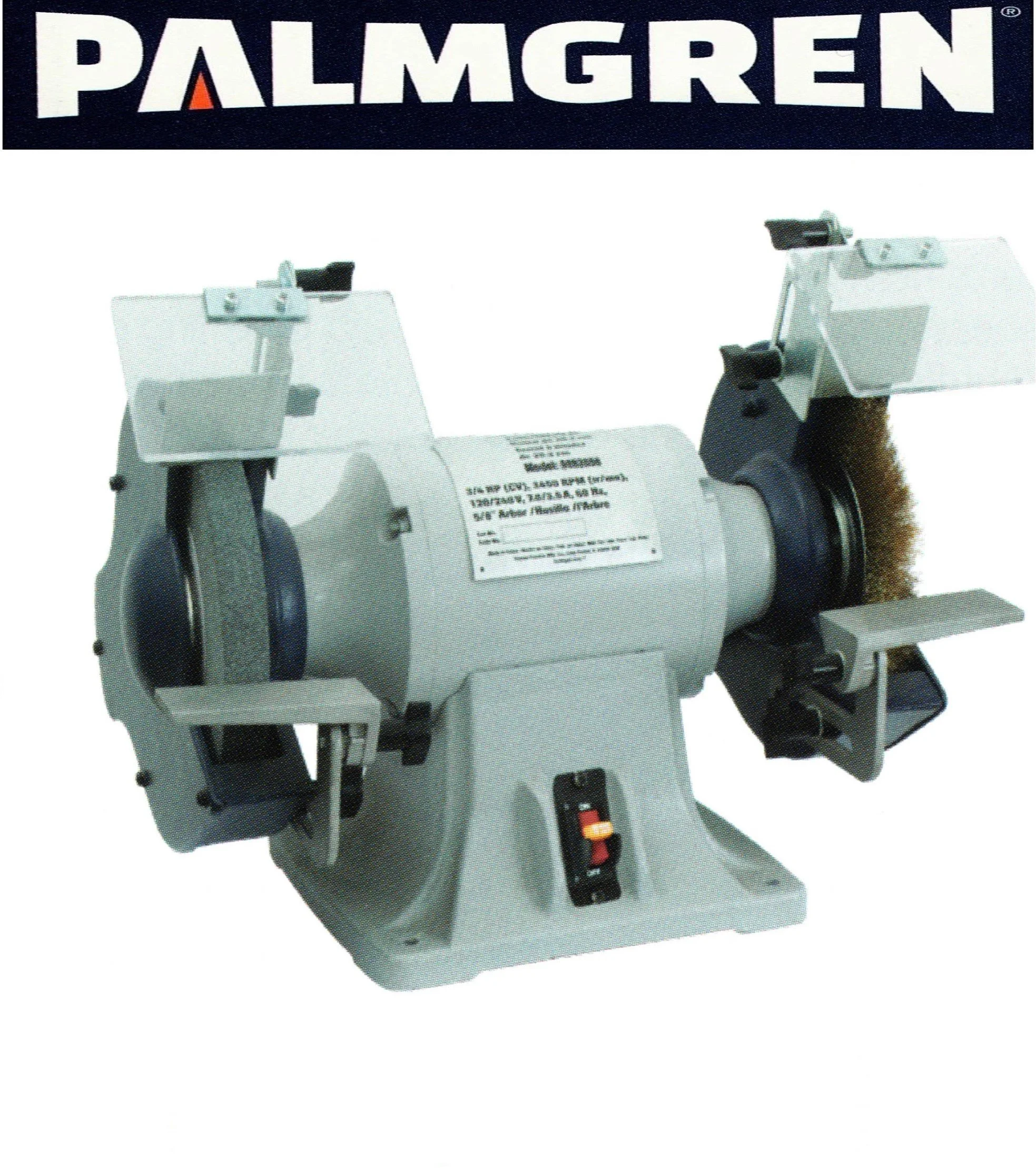 PALMGREN Bench Grinders With Wire Wheel Sig80bitkitS